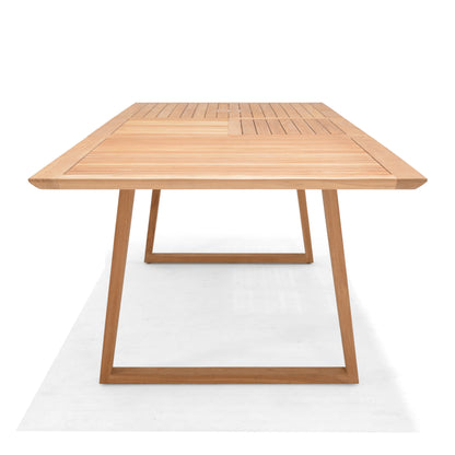 Agate Teak 100% FSC Certified Solid Wood Dining Extendable Table
