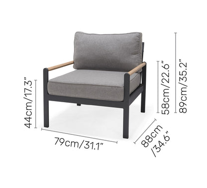 Amber Sofa Chair Made of Aluminum