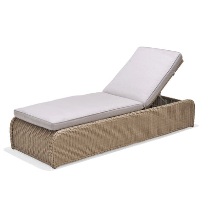 Amosa High-Quality Wicker Sun Lounger