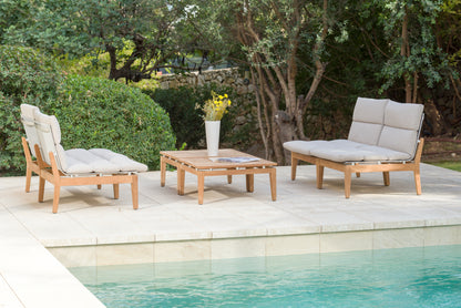 Arno Teak FSC 100% Certified Solid Wood Modular Sofa 6pc Set