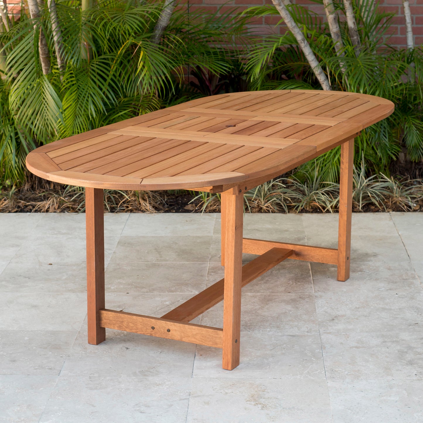 Milano 100% Solid Hardwood Extendable Rectangular Dining Table