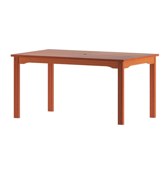 Milano 100% Solid Hardwood Rectangular Dining Table