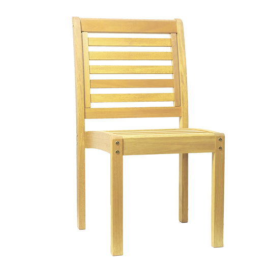Milano 100% Teak Finish Solid Hardwood Side Chair