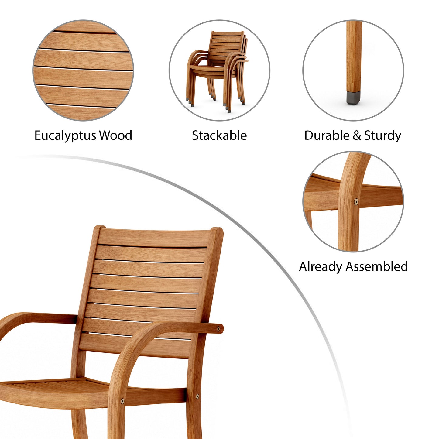 Catalina 100% FSC Certified Wood Dining Chair
