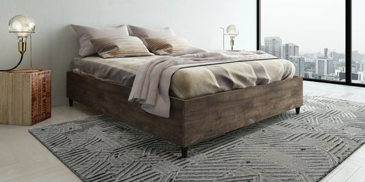 WAS $199 NOW $99 *BRAND NEW* Queen Bed Oak | Ideal Furniture For Bedroom