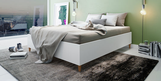 WAS $199 NOW $99 *BRAND NEW* Queen Bed White | Ideal Furniture For Bedroom