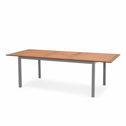 Lynx Extendable Die-Cast Aluminum Rectangular Table