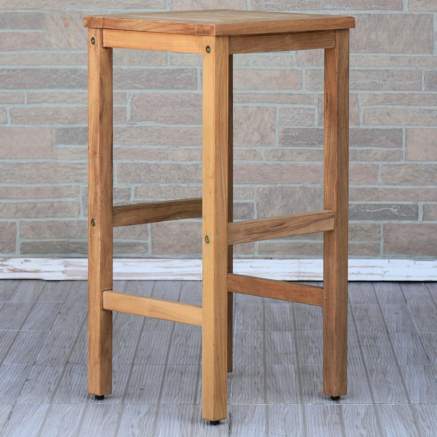 WAS $199 NOW $99 *BRAND NEW* Texas Stool Teak 100% FSC Certified Solid Wood
