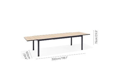WAS $3499 NOW $2699 *BRAND NEW*  11 Piece Rectangular Extendable Die Cast Aluminum Outdoor Dining Set