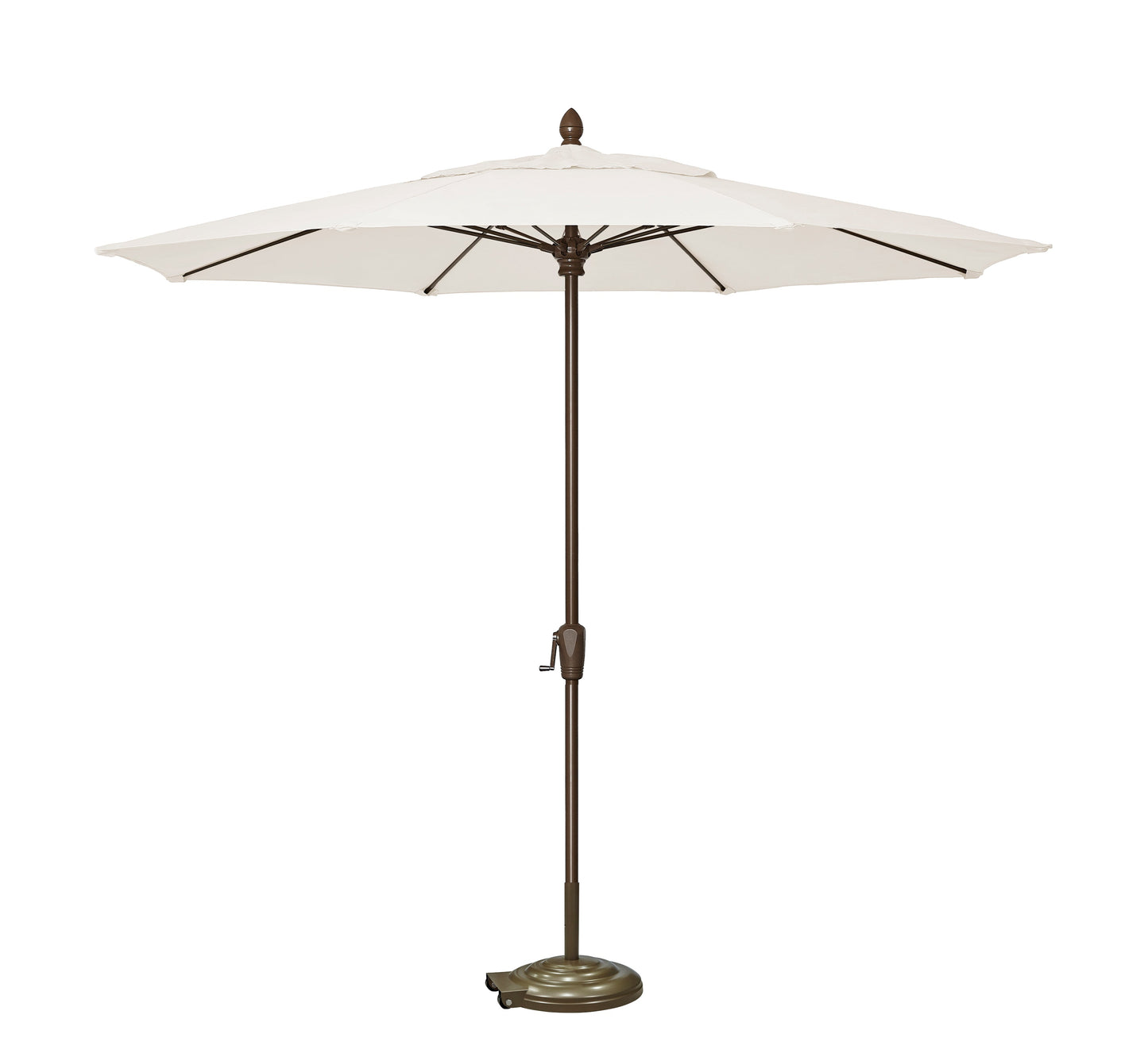 Free Standing Bronze Aluminum Umbrella Base with Wheels