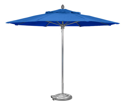 Free Standing Silver Aluminum Umbrella Base with Wheels