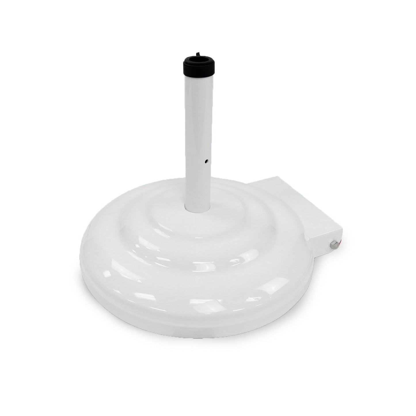 Free Standing White Aluminum Umbrella Base with Wheels