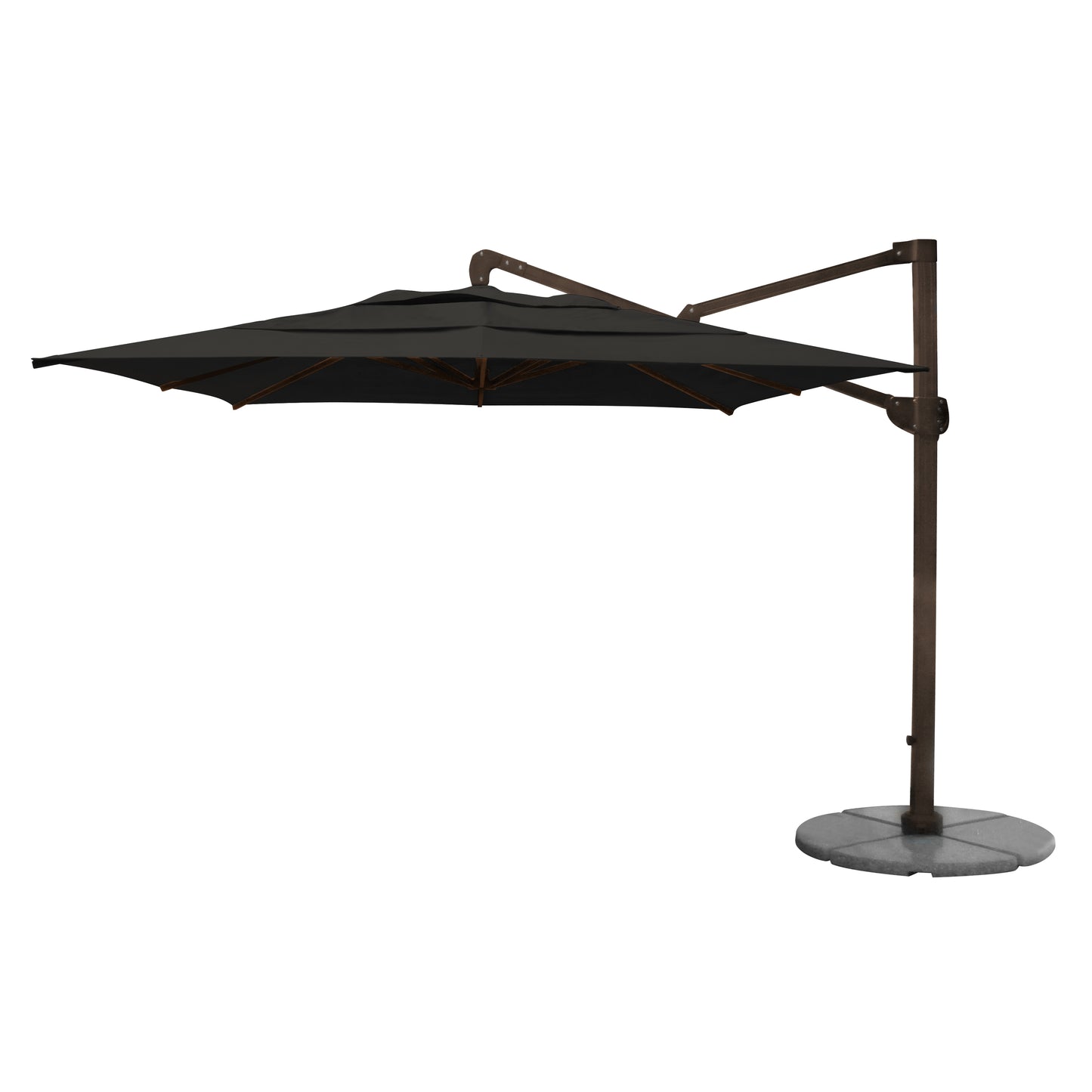 Cantilever 10FT Square Aluminum Umbrella with Granite Base