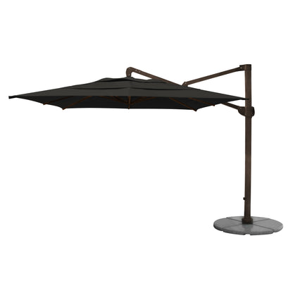 Cantilever 10FT Square Aluminum Umbrella with Granite Base