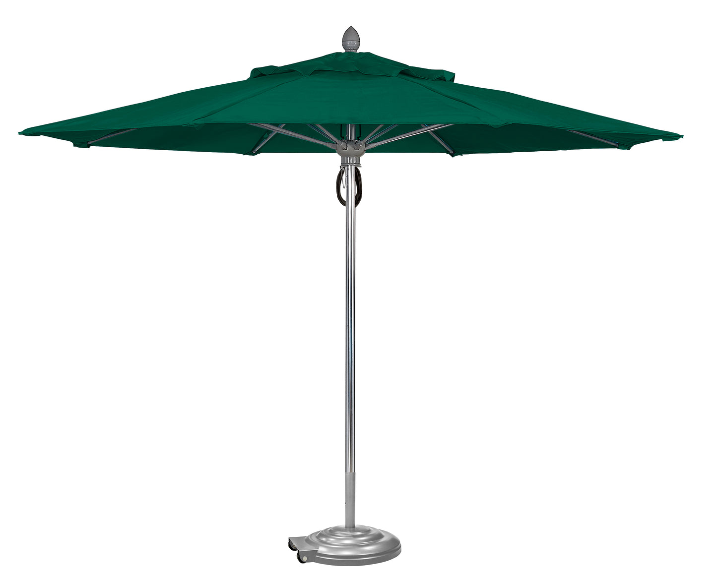 Luna 11FT Octagonal Pulley Aluminum Umbrella - Sunbrella Fabric