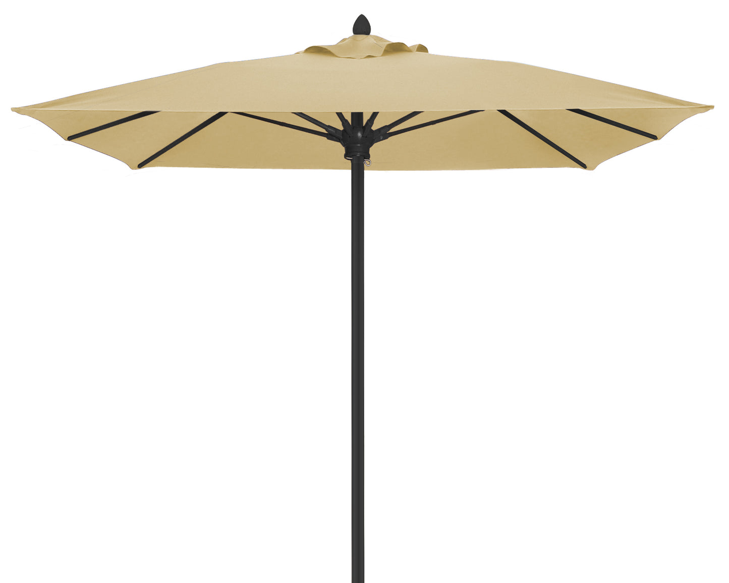 Luna 6FT Square Pulley Aluminum Umbrella - Sunbrella Fabric