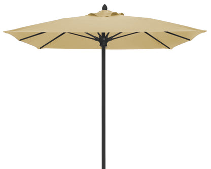 Luna 6FT Square Pulley Aluminum Umbrella - Sunbrella Fabric