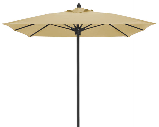 Luna 6FT Square Pulley Aluminum Umbrella - Sunbrella Fabric