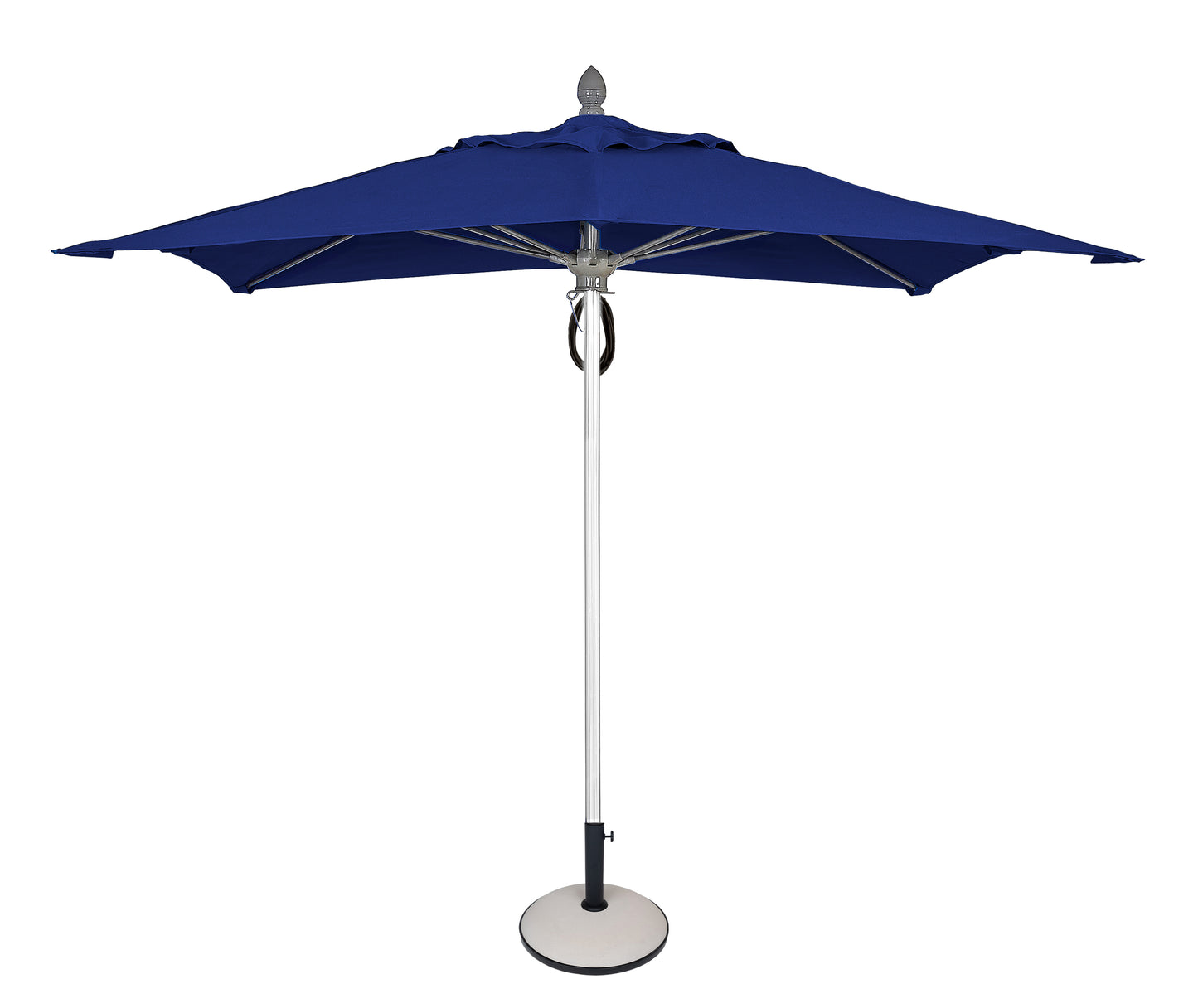 Luna 7.5FT Square Pulley Aluminum Umbrella - Sunbrella Fabric