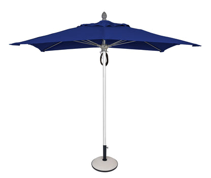 Luna 7.5FT Square Pulley Aluminum Umbrella - Sunbrella Fabric