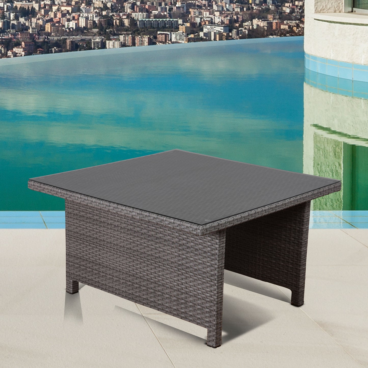 WAS $299 NEW $99 BRAND NEW Coffee Table Made Of High-quality Wicker, Ideal Furniture For Outdoor & Patio