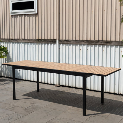 WAS $2999 NOW $2299 *BRAND NEW*  11 Piece Rectangular Extendable Die-Cast Aluminum Outdoor Dining Set