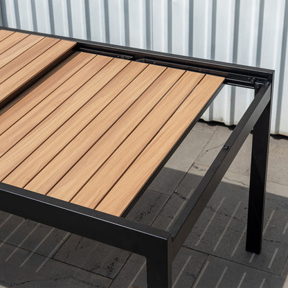 WAS $3099 NOW $2299 *BRAND NEW*  9 Piece Rectangular Extendable Die-Cast Aluminum Outdoor Dining Set