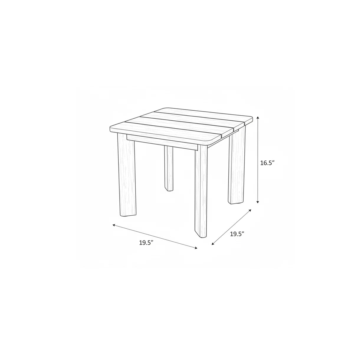 Brooke 3PC Teak Finish  Solid Wood With Olefin Cushion Seating