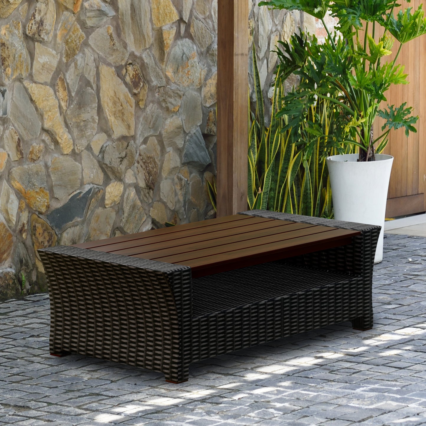 Saigon High-Quality Wicker With Olefin Cushions Seating Set