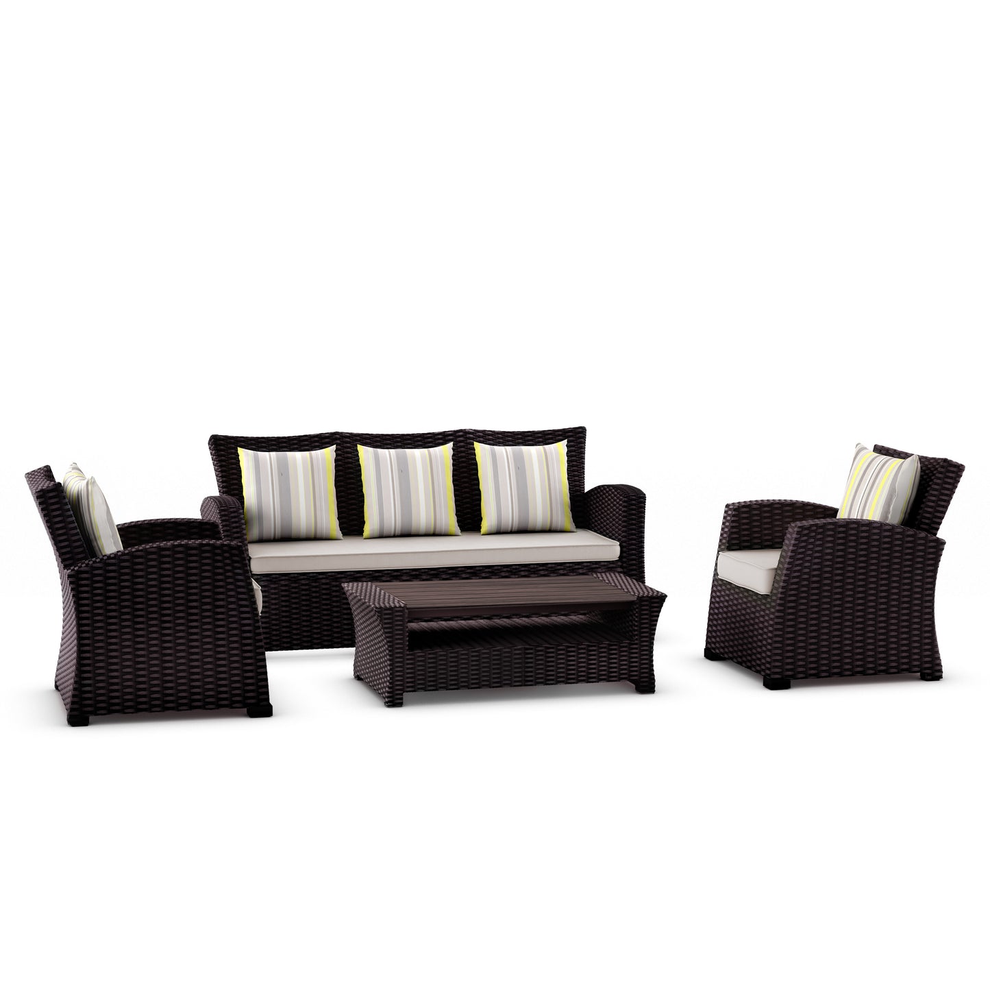 Saigon High-Quality Wicker With Olefin Cushions Seating Set