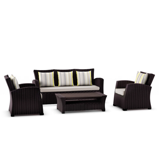Saigon High-Quality Wicker With Olefin Cushions Seating Set