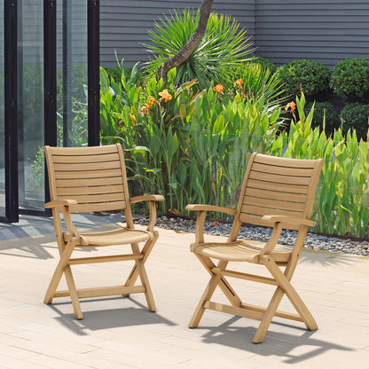 WAS $1699 NOW $899 Open Box (never used) Maliana Round Table 100% FSC Certified Teak Wood Dinning Set