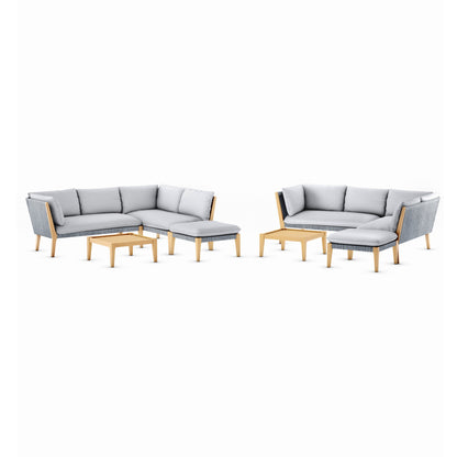 Barry 100% FSC Certified Solid Wood With Grey Cushion Seating Set
