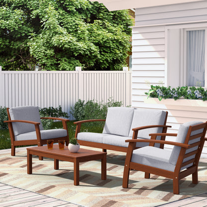 WAS $1199 NOW $699 *BRAND NEW* 4 Piece 100% FSC Certified Hardwood Seating set