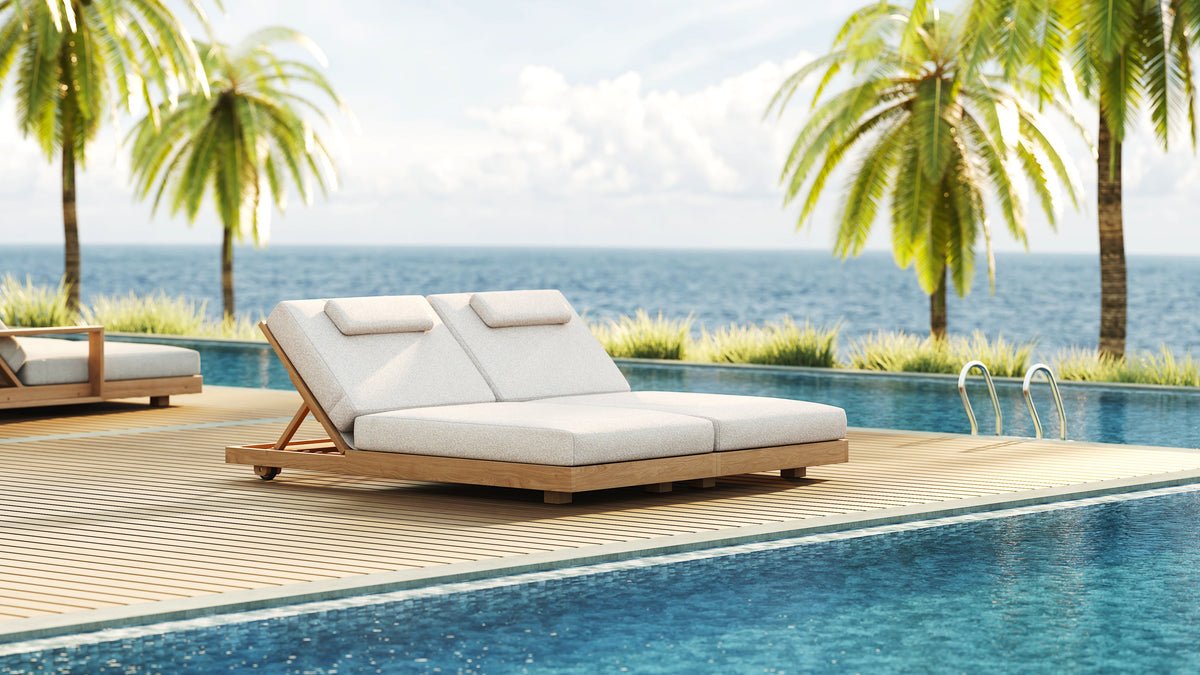 Brie Double Chaise Sunlounger