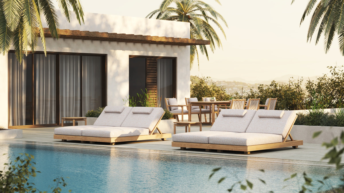 Brie Double Chaise Sunlounger