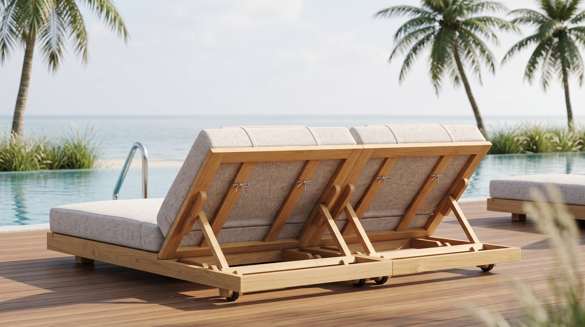 Brie Double Chaise Sunlounger