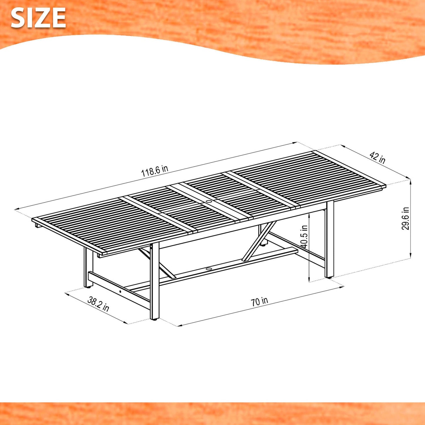 WAS $2599 NOW $1699 Brand New Free Shipping 11 Piece Extendable Rectangular With White Chairs Dining Set | 100% FSC Certified Solid Wood | Ideal Furniture Set For Outdoor