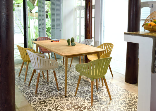 WAS $1799. NOW $1299 BRAND NEW 7 Piece Oval Dining Set | 100% FSC Certified Teak Finish Wood | Ideal Furniture Set for Outdoor