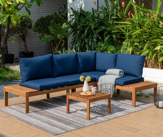 WAS $1299 NOW $599 *BRAND NEW* 3 Piece 100% FSC Certified Wood  Seating Set