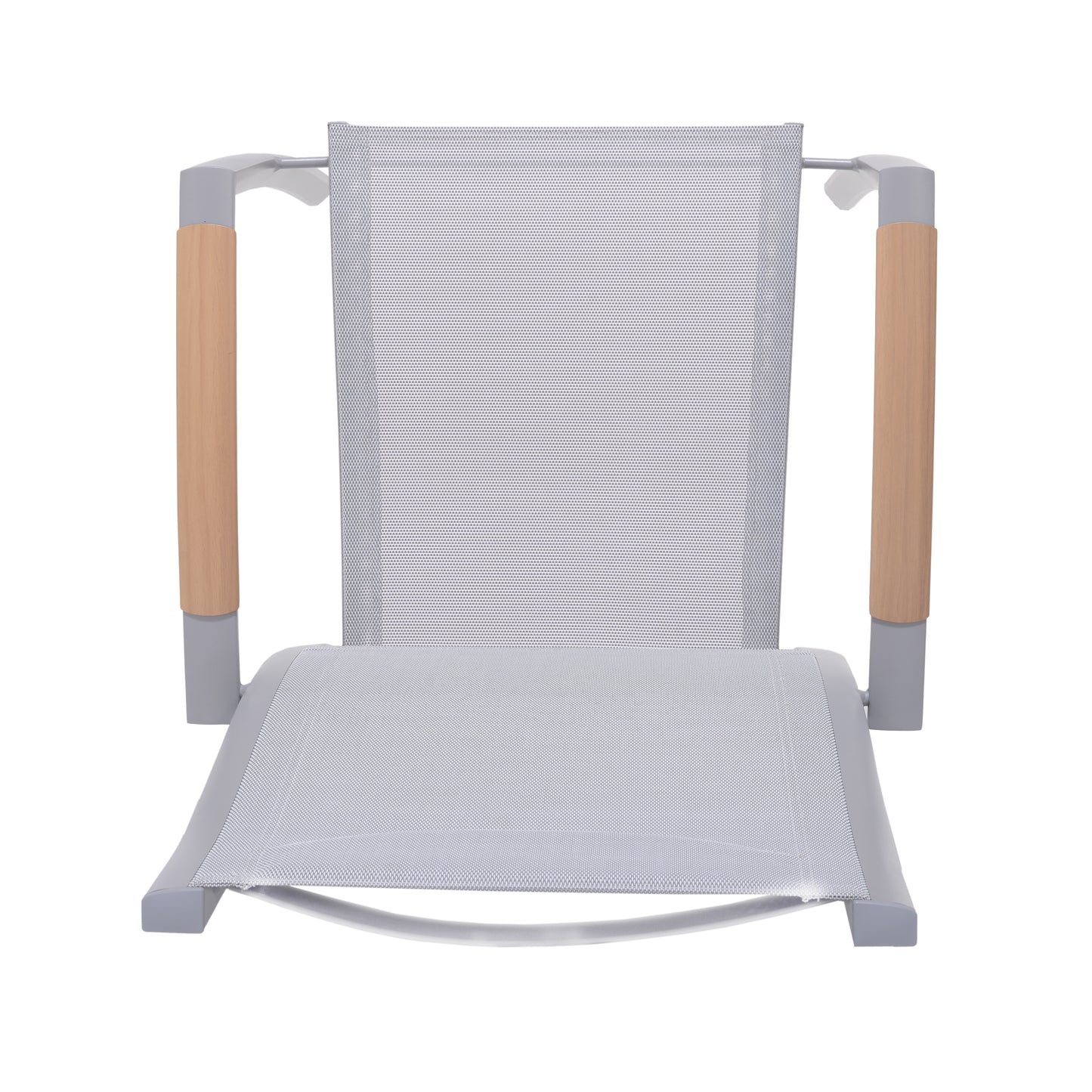 Panama Aluminum stacking Grey armchair