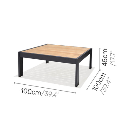 Palau sofa square table Die-Cast Aluminum