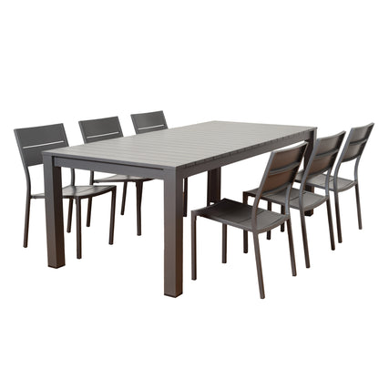 California Aluminum Rectangular Dining Table