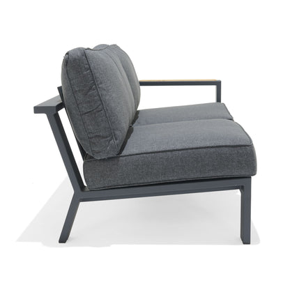 Palau Right 2-Seater Sofa Die-Cast Aluminum