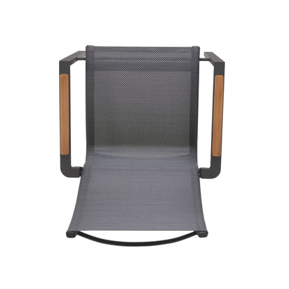 Palau High Back Carver Easy Chair Made of Aluminum & Weather Net