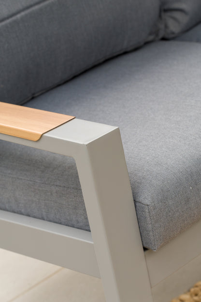 Panama 3 Pieces Aluminum Corner Sofa Set