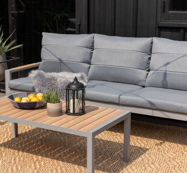 Panama 3 Pieces Aluminum Corner Sofa Set