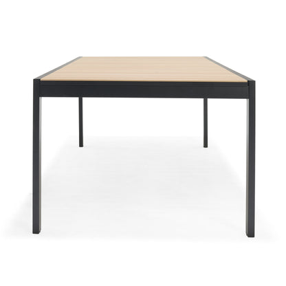 Panama Extendable  Die-Cast Aluminum Black Rectangular Black Table