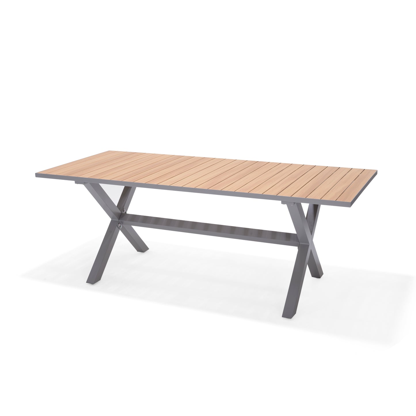 Panama Die-Cast Aluminum Rectangular Grey Table