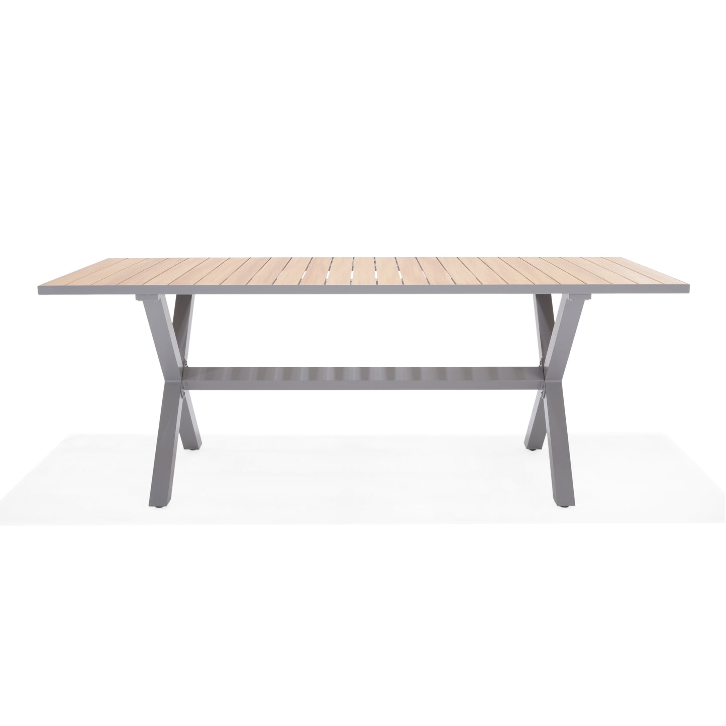 Panama Die-Cast Aluminum Rectangular Grey Table
